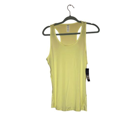 NWT Marika Yellow Athletic Tank Top Size Medium Stretchy - Picture 1 of 7